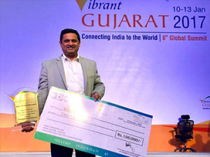Won the First Prize at Vibrant Gujarat 2017
